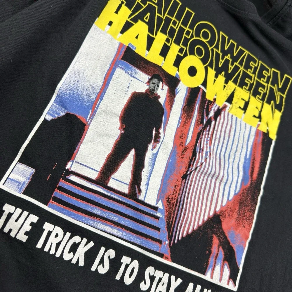 John Carpenter Halloween‎ Michael Myers Men L Black Print Horror Tee